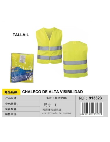 TALLA L CHALECO AMARILLO