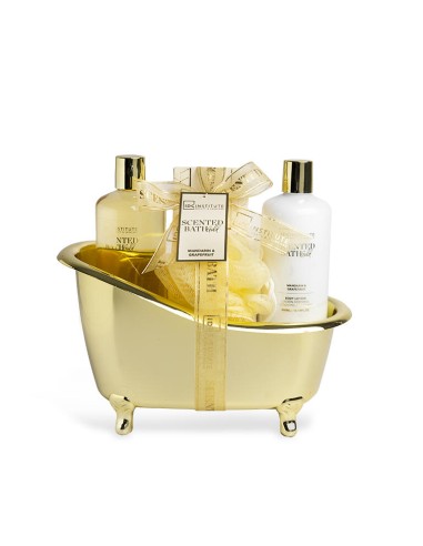 SCENTED BATH GOLD 4PCS BATHTUB