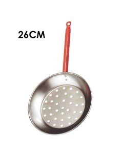 SARTEN 26CM CASTAÑERA DE ACERO PULIDO