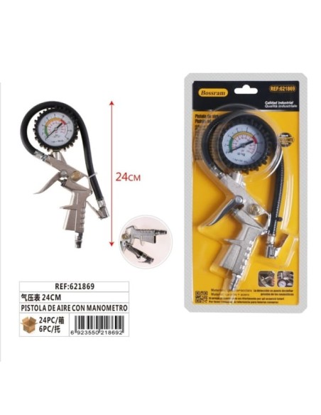 PISTOLA DE AIRE CON MANOMETRO