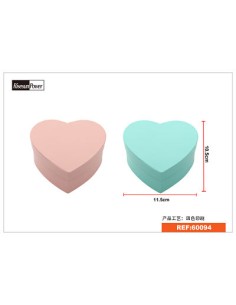 CAJA DE REGALO 2 COLORES CORAZON