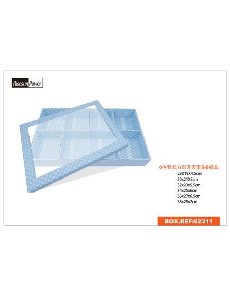 CAJAS 6 PCS(8 DEPARTAMENTO)