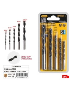 JUEGO DE BROCAS MADERA 4mm 5PCS