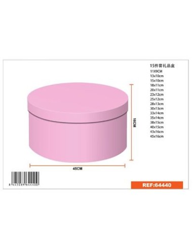 CAJA REDONDA 15PCS