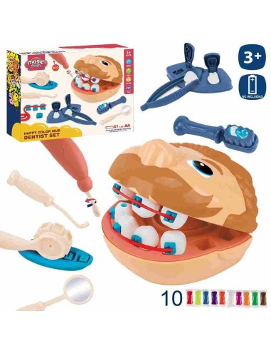 CONJUNTO PLASTILINA DENTISTA 12 X 10 X 8 CM