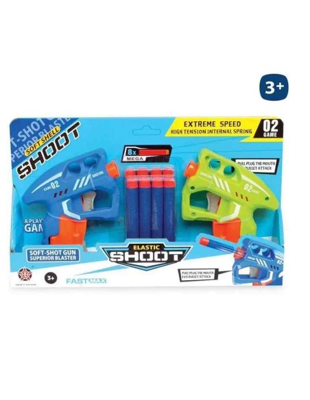 S/2 PISTOLA LANZADARDOS 12 X 13,50 X 13,50 CM