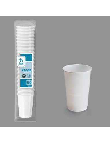 S/50 VASO 250CC BLANCO REUTILIZABLE BOCA: 7 CM
