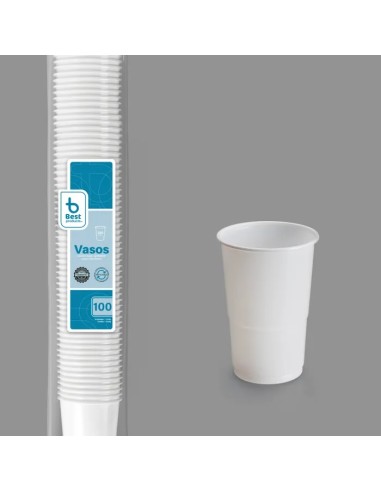 S/100 VASO 250CC BLANCO REUTILIZABLE PP BOCA: 7 CM ALTURA: