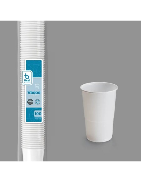 S/100 VASO 250CC BLANCO REUTILIZABLE PP BOCA: 7 CM ALTURA: