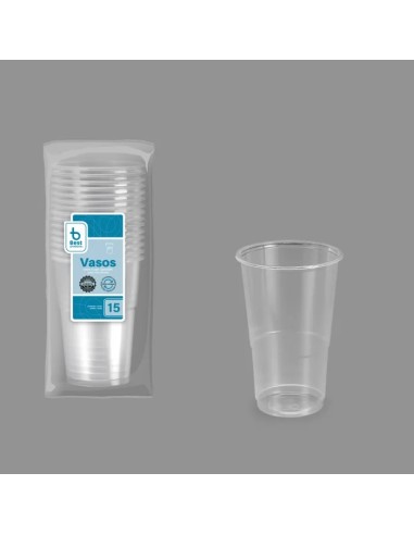 S/15 VASO REUTILIZABLE TRANSP. 250 CC PP