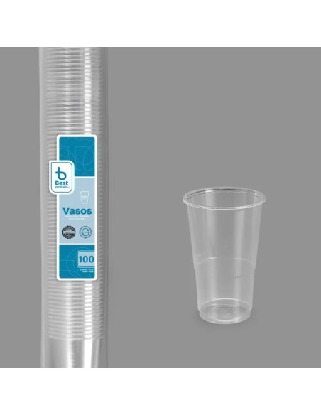 S/100 VASO 250CC TRANSP REUTILIZABLE BOCA: 7 CM ALTURA: