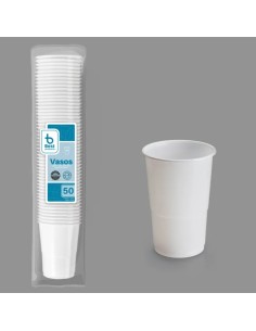S/50 VASO REUTILIZABLE BLANCO 300 CC PP