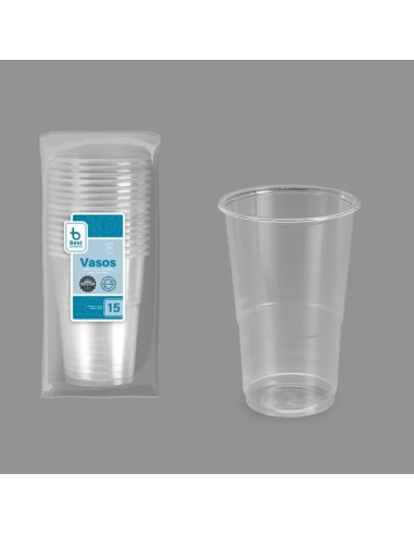 S/15 VASO 600CC REUTILIZABLE TRANSP.