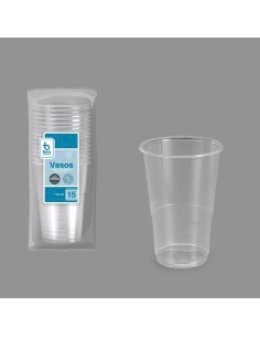 S/15 VASO TRANSP. REUTILIZABLE 350 CC PP