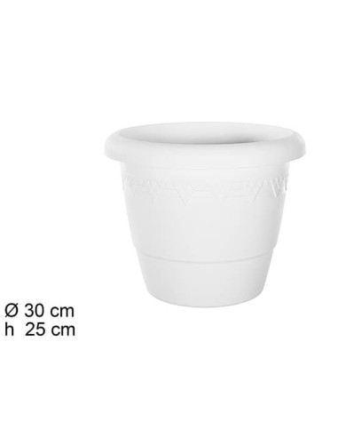 MACETA 30CM ELSA BLANCA