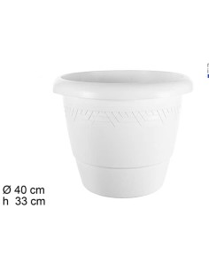 MACETA 40CM ELSA BLANCA