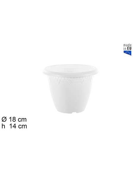 MACETA 20CM ELSA BLANCA