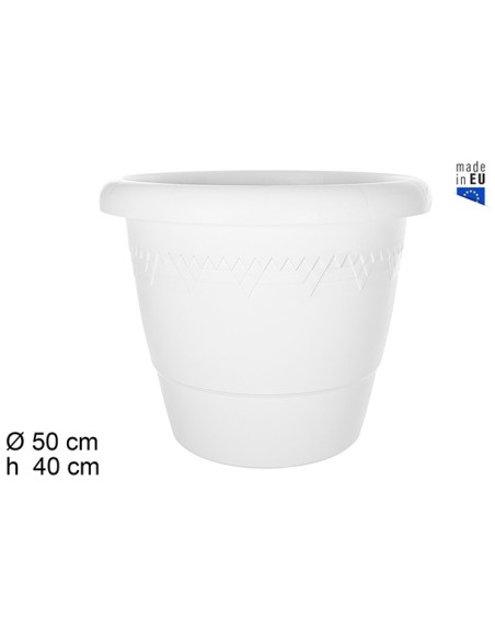 MACETA 50CM ELSA BLANCA