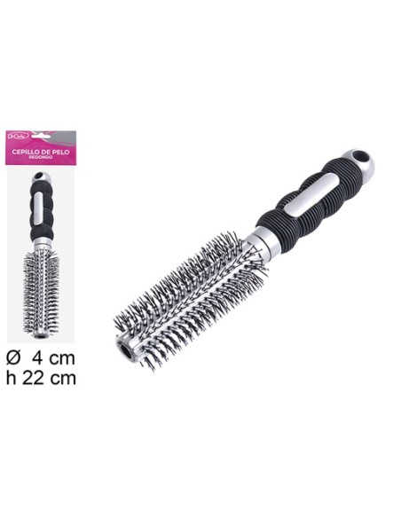 CEPILLO PELO REDONDO MANGO NEGRO