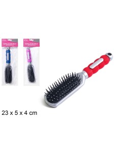 CEPILLO PELO RECTANGULAR MANGO COLORES