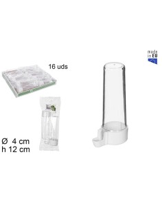 BEBEDERO PAJARO REDONDO TRANSP