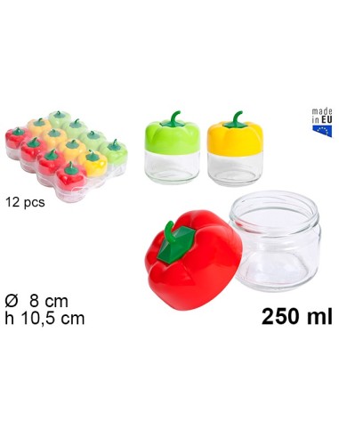 TARRO 250ML CRISTAL TAPA PIMENTON