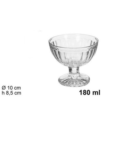 COPA 180ML CRISTAL PACK 3 HELADO ROMA