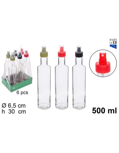 PULVERIZADOR 500ML CRISTAL REDONDA