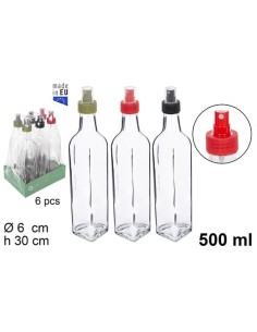 PULVERIZADOR 500ML CRISTAL CUADRADA