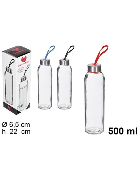 BOTELLA 0.5L CRISTAL AGUA