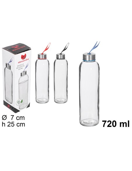 BOTELLA 720ML CRISTAL AGUA