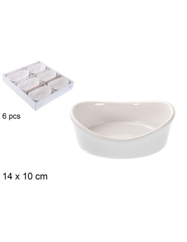 CUENCO 14X10CM CERAMICA OVALADO