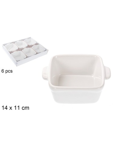 CUENCO 14X11CM  CERAMICA CON ASA CUADRAD