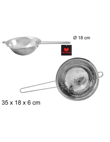 COLADOR 18CM METAL