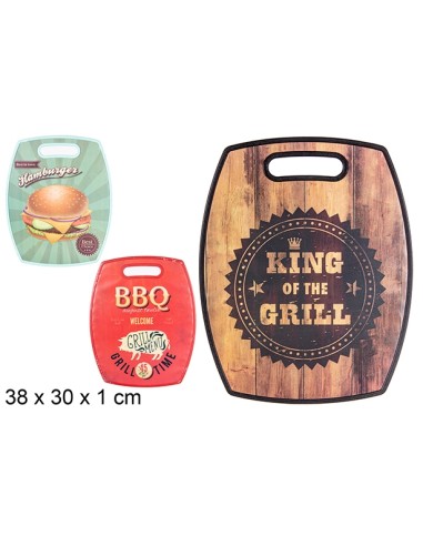 TABLA 38X30CM CORTAR PLASTICO DECORADO SURTIDO