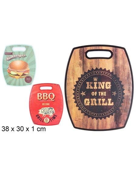 TABLA 38X30CM CORTAR PLASTICO DECORADO SURTIDO