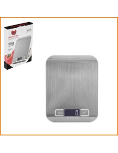 BALANZA COCINA DIGITAL ACERO 5 KG