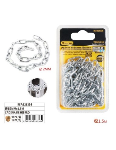 CADENA DE HIERRO 2mmX1.5m