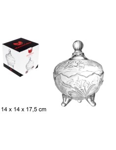 BOMBONERA 14X17.5CM CRISTAL SINGAPUR