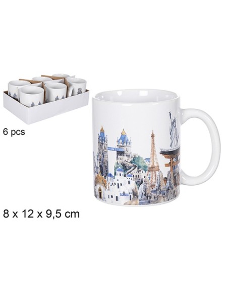 TAZA MUG DECORADA MONUMENTOS