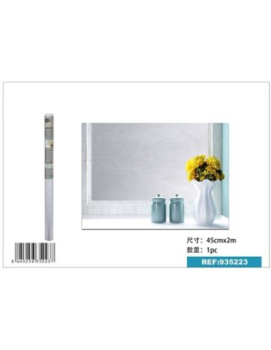 VINILO 45CMX2M ESTATICO DECORATIVO PARA VIDRIOS