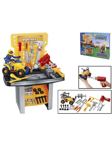 BANCO DE TRABAJO 45 PIEZAS 63X40X23 CON QUAD DESMO