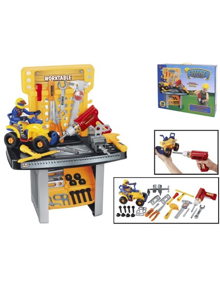 BANCO DE TRABAJO 45 PIEZAS 63X40X23 CON QUAD DESMO