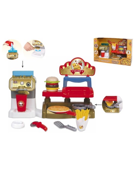 SET COMIDA RAPIDA 17 PIEZAS 44X28X16