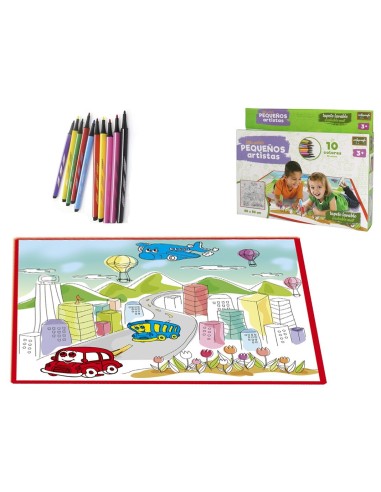 TAPETE LAVABLE PEQUEÑOS ARTISTAS 30X25X5