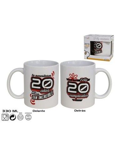 TAZA 330ML FELICES 20