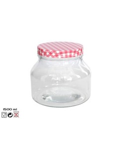 TARRO 1500ML C/TAPA ROJA