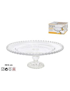 TARTERA 19.5CM CRISTAL CORAZON C/PIE