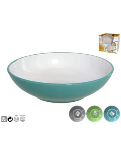 PLATO 20CM HONDO GRES BICOLOR  LUGO 3SURT