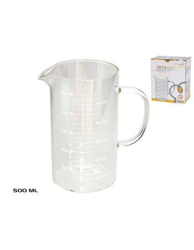 JARRA 500ML MEDIDORA CRISTAL